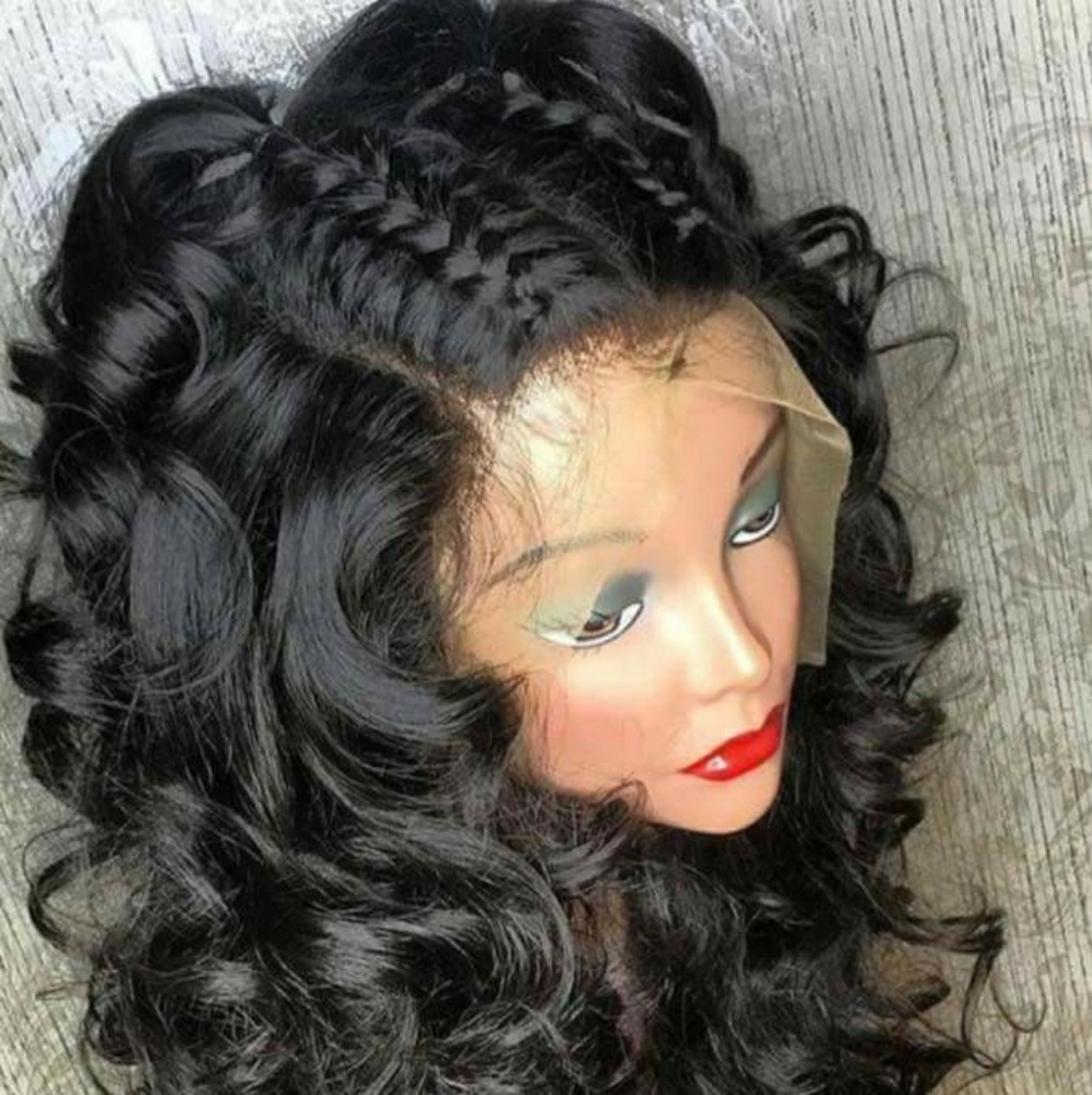 Lace front with two braids